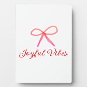 Joyful vibes Weihnachten RED BOW Ferien Familienna Fotoplatte