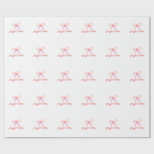 Joyful vibes Weihnachten RED BOW Ferien Familienna Geschenkpapier