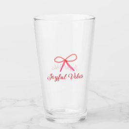 Joyful vibes Weihnachten RED BOW Ferien Familienna Glas