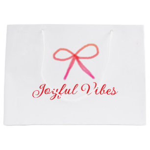 Joyful vibes Weihnachten RED BOW Ferien Familienna Große Geschenktüte