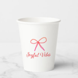 Joyful vibes Weihnachten RED BOW Ferien Familienna Pappbecher