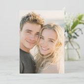 Joyful Warm Realistic Photo Einladung (Stehend Vorderseite)