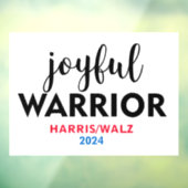 JOYFUL WARRIOR KAMALA HARRIS TIM WALZ 2024 FENSTERAUFKLEBER (Blatt 3)
