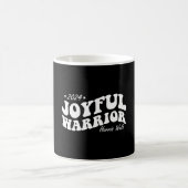 Joyful Warrior Kamala Harris Tim Walz 2024 Groovy Kaffeetasse (Mittel)