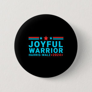 Joyful Warrior Kamala Harris Tim Walz Waltz 2024 Button