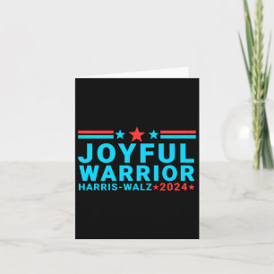 Joyful Warrior Kamala Harris Tim Walz Waltz 2024 Karte