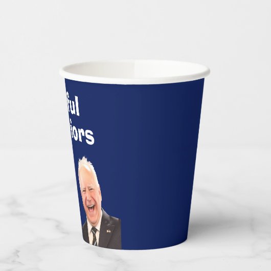 Joyful Warriors Harris und Walz Pappbecher (Links)