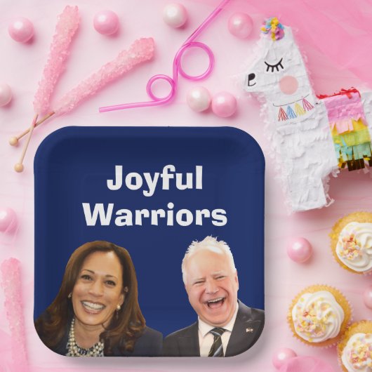 Joyful Warriors Harris und Walz Pappteller (Party)