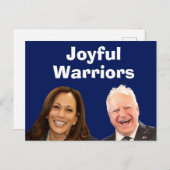 Joyful Warriors Harris und Walz Postkarte (Vorne/Hinten)