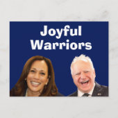 Joyful Warriors Harris und Walz Postkarte (Vorderseite)