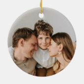 Joyful Watercolor Brush Lettern Flat Keramik Ornament (Hinten)