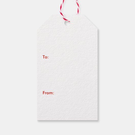 Joyful Watercolor Weihnachtskranz Geschenkanhänger (Rückseite)