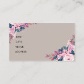 Joyful wedding invitation card begleitkarte (Rückseite)