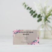 Joyful wedding invitation card begleitkarte (Stehend Vorderseite)