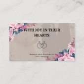 Joyful wedding invitation card begleitkarte (Vorderseite)