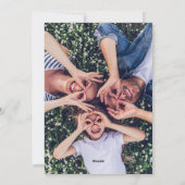 Joyful Weihnachten Vibranly Blue Two Foto Collage (Rückseite)