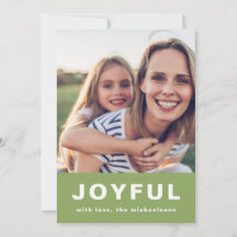 Joyful Weihnachten Vibranly Green Two Foto Collage