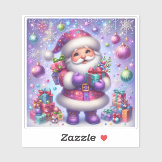 Joyful Weihnachtskleber Aufkleber (Blatt)