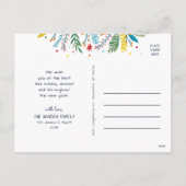 Joyful Whimsy Holiday Foto Postkarte (Rückseite)