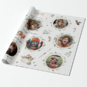 Joyful Winter Moments | Foto Weihnachten Geschenkpapier (Ungerollt)