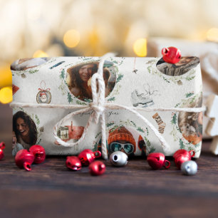 Joyful Winter Moments   Foto Weihnachten Geschenkpapier