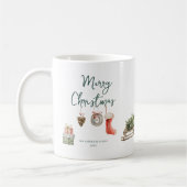 Joyful Winter Moments | Monogramm Weihnachten Kaffeetasse (Links)