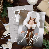 Joyful Wirbel White Script Weihnachten Klassisches