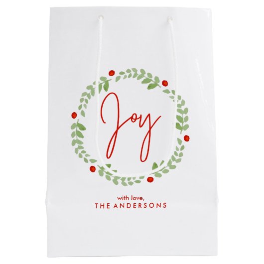 Joyful Wreath Mittlere Geschenktüte (Rückseite)