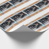 Joyful Wünsche hinzufügen Name Foto Mann Feiertage Geschenkpapier (Ecke)