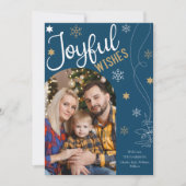 Joyful wünscht Moderne Weihnachten 5 Foto Collage (Vorderseite)