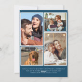 Joyful wünscht Moderne Weihnachten 5 Foto Collage (Rückseite)