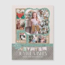 Joyful wünscht Weihnachten 6 Custom Foto Collage