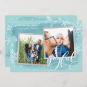 Joyful wünscht Weihnachten Multi Foto Collage (Vorne/Hinten)