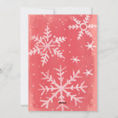 Joyful wünscht Weihnachten Red 3-Foto Collage (Rückseite)