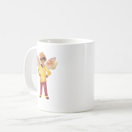 Joyful Yellow Elf Tasse (Vorderseite Links)