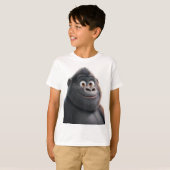 Joyful Young Gorilla mit einem glücklichen Lächeln T-Shirt (Vorne ganz)