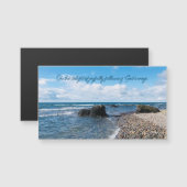 Joyful Zitat Inspirierend Beach Fotografy Magnet (Vorne/Hinten)
