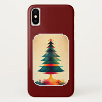 Joyfull Christmas Tree Geometric Künstlerisch Desi