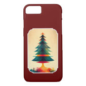 Joyfull Christmas Tree Geometric Künstlerisch Desi Case-Mate iPhone Hülle (Rückseite)