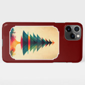 Joyfull Christmas Tree Geometric Künstlerisch Desi iPhone Hülle (Rückseite (Horizontal))