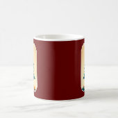 Joyfull Christmas Tree Geometric Künstlerisch Desi Kaffeetasse (Mittel)