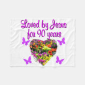 JOYOUS 90 YR ALT FLEECEDECKE (Vorderseite (Horizontal))