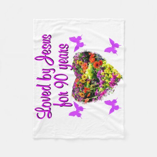 JOYOUS 90 YR ALT FLEECEDECKE (Vorderseite)