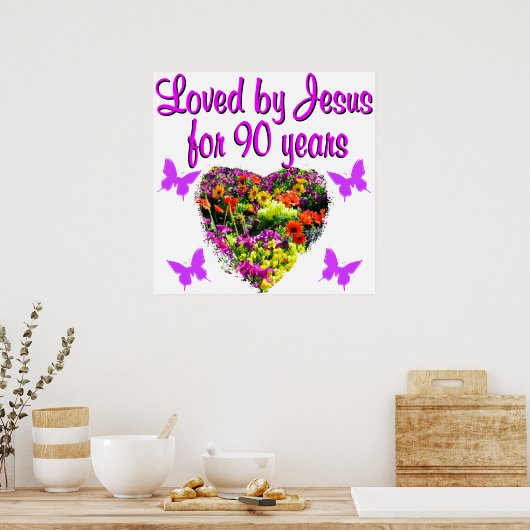 JOYOUS 90 YR ALT POSTER (Küche)