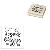 Joyous Blessings Hanukkah Star von David Gummistempel (Stempel)