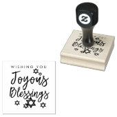 Joyous Blessings Hanukkah Star von David Gummistempel (Stempel)