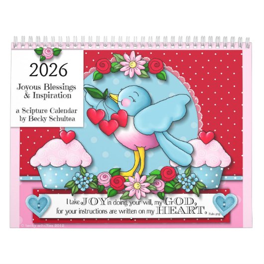 "Joyous Blessings & Inspiration" 2026 Calendar Kalender (Titelbild)