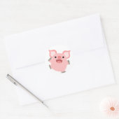 Joyous Cartoon Pig Sticker (Umschlag)