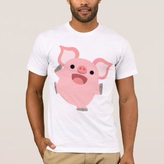 Joyous Cartoon Pig T - Shirt
