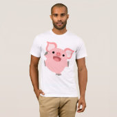 Joyous Cartoon Pig T - Shirt (Vorne ganz)